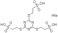 2,2',2''-[1,3,5-Triazine-2,4,6-triyltris(thio)]trisethanesulfonic acid sodium salt molecular structure (CAS 94313-62-9)