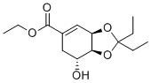 结构式 CAS# 943515-58-0, 3,4-O-(二乙基甲基亚基)莽草酸乙基酯