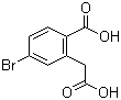 结构式 CAS# 943749-63-1, 4-溴-2-(羧甲基)苯甲酸