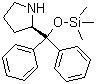 结构式 CAS# 943757-71-9, (2R)-2-[二苯基[(三甲基硅)氧基]甲基]吡咯烷