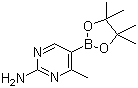 4-Methyl-2-aminopyrimidine-5-boronic acid pinacol ester molecular structure (CAS 944401-55-2)
