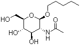 Pentyl 2-(acetylamino)-2-deoxy-beta-D-glucopyranoside molecular structure (CAS 94483-64-4)
