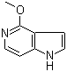 结构式 CAS# 944900-76-9, 4-甲氧基-1H-吡咯并[3,2-c]吡啶
