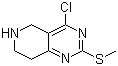 4-Chloro-5,6,7,8-tetrahydro-2-(methylthio)pyrido[4,3-d]pyrimidine molecular structure (CAS 944902-03-8)