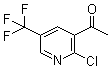 1-[2-Chloro-5-(trifluoromethyl)-3-pyridinyl]ethanone molecular structure (CAS 944904-73-8)