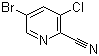 结构式 CAS# 945557-04-0, 5-溴-3-氯吡啶-2-甲腈