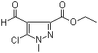 structure of CAS# 946061-21-8, Ethyl 5-chloro-4-formyl-1-methyl-1H-pyrazole-3-carboxylate