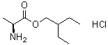 (S)-2-Ethylbutyl 2-aminopropanoate hydrochloride molecular structure (CAS 946511-97-3)