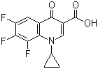 1-Cyclopropyl-6,7,8-trifluoro-4-oxo-1,4-dihydroquinoline-3-carboxylic acid molecular structure (CAS 94695-52-0)