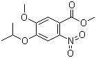 结构式 CAS# 948553-02-4, 5-甲氧基-4-异丙氧基-2-硝基苯甲酸甲酯