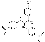 4'-Methoxy-2,2-bis(p-nitroanilino)acetophenone molecular structure (CAS 94872-51-2)