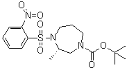 (3S)-Hexahydro-3-methyl-4-[(2-nitrophenyl)sulfonyl]-1H-1,4-diazepine-1-carboxylic acid 1,1-dimethylethyl ester molecular structure (CAS 949109-36-8)