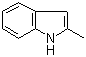 2-甲基吲哚分子结构 (CAS 95-20-5)