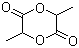 结构式 CAS# 95-96-5, 混旋交酯; D/L-丙交酯; 3,6-二甲基-1,4-二氧杂环己烷-2,5-二酮
