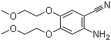 structure of CAS# 950596-58-4, 2-Amino-4,5-bis(2-methoxyethoxy)benzonitrile
