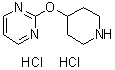 结构式 CAS# 950649-19-1, 2-[(哌啶-4-基)氧基]嘧啶二盐酸盐