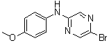 5-Bromo-N-(4-methoxyphenyl)-2-pyrazinamine molecular structure (CAS 950845-92-8)