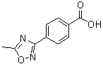 结构式 CAS# 95124-68-8, 4-(5-甲基-[1,2,4]恶二唑-3-基)苯甲酸