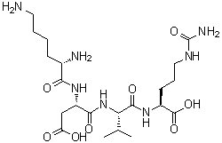 L-Lysyl-L-alpha-aspartyl-L-valyl-N5-(aminocarbonyl)-L-ornithine molecular structure (CAS 951775-32-9)