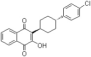 Atovaquone molecular structure (CAS 95233-18-4)