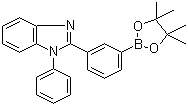 structure of CAS# 952514-86-2, 3-(1-Phenyl-1H-benzimidazole-2-yl)phenylboronic acid pinacol ester;1-Phenyl-2-[3-(4,4,5,5-tetramethyl-1,3,2-dioxaborolan-2-yl)phenyl]-1H-benzimidazole