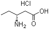 结构式 CAS# 952650-02-1, (3R)-3-氨基戊酸盐酸盐