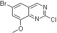 structure of CAS# 953039-14-0, 6-Bromo-2-chloro-8-methoxyquinazoline