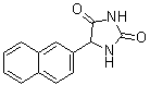 structure of CAS# 95361-30-1, 5-(2-Naphthalenyl)-2,4-imidazolidinedione;5-(2-Naphthalenyl)hydantoin; DL-5-(2-Naphthyl)hydantoin