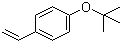 structure of CAS# 95418-58-9, 4-tert-Butoxystyrene;1-(Tert-butoxy)-4-ethenylbenzene