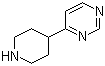 结构式 CAS# 954220-47-4, 4-(哌啶-4-基)嘧啶