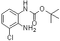 结构式 CAS# 954238-81-4, (2-氨基-3-氯苯基)氨基甲酸叔丁酯