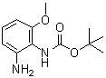 结构式 CAS# 954238-84-7, N-(2-氨基-6-甲氧基苯基)氨基甲酸叔丁酯