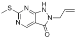 2-Allyl-6-(methylthio)-1H-pyrazolo[3,4-d]pyrimidin-3(2H)-one molecular structure (CAS 955368-90-8)