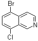 5-Bromo-8-chloroisoquinoline molecular structure (CAS 956003-79-5)