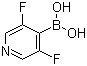 3,5-Difluoropyridine-4-boronic acid molecular structure (CAS 956003-87-5)