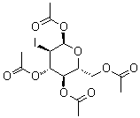 2-脱氧-2-碘-吡喃葡萄糖四乙酸酯分子结构 (CAS 95672-63-2)