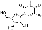 结构式 CAS# 957-75-5, 5-溴尿苷; 5-溴尿嘧啶核苷