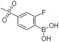 B-[2-Fluoro-4-(methylsulfonyl)]benzeneboronic acid molecular structure (CAS 957060-85-4)