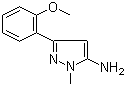 结构式 CAS# 957313-52-9, 3-(2-甲氧基苯基)-1-甲基-1H-吡唑-5-胺