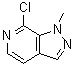 structure of CAS# 957760-15-5, 7-Chloro-1-methyl-1H-pyrazolo[3,4-c]pyridine