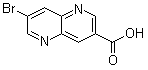 结构式 CAS# 958332-87-1, 7-溴-1,5-萘啶-3-羧酸
