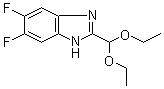 structure of CAS# 958863-36-0, 2-(Diethoxymethyl)-5,6-difluoro-1H-benzimidazole