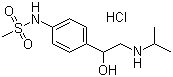 Sotalol hydrochloride molecular structure (CAS 959-24-0)