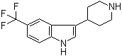 3-(4-Piperidinyl)-5-(trifluoromethyl)-1H-indole molecular structure (CAS 959236-45-4)