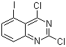 2,4-二氯-5-碘喹唑啉分子结构 (CAS 959237-30-0)