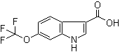 结构式 CAS# 959238-96-1, 6-(三氟甲氧基)-1H-吲哚-3-羧酸