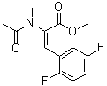 2-(Acetylamino)-3-(2,5-difluorophenyl)-2-propenoic acid methyl ester molecular structure (CAS 959246-87-8)
