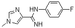 N-(4-Fluorophenyl)-1-methyl-1H-imidazole-4-carboximidamide molecular structure (CAS 959604-70-7)