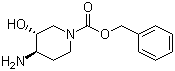 Benzyl (3R,4R)-4-amino-3-hydroxypiperidine-1-carboxylate molecular structure (CAS 959617-87-9)