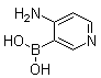 结构式 CAS# 959957-75-6, (4-氨基吡啶-3-基)硼酸